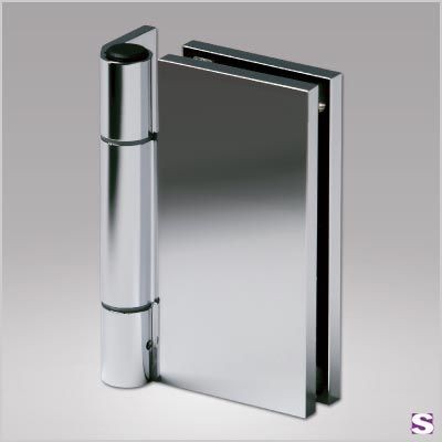 Scharnier Glas-Wand, aluminium eloxiert EV1